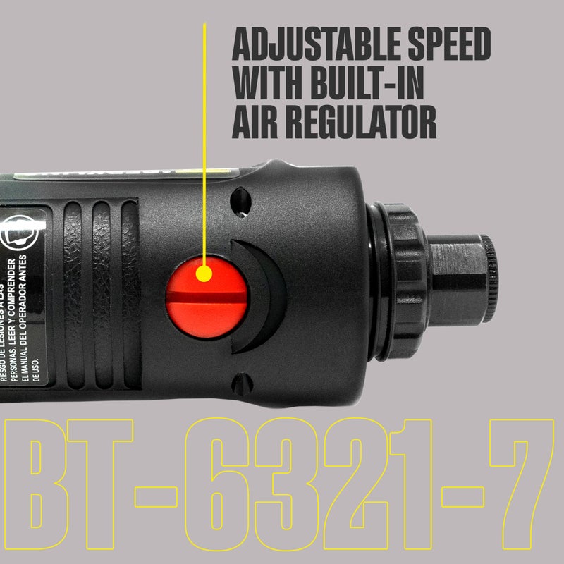 Berkling Tools 1/4" 115 Degree Angle Air Die Grinder â€“ Professional-Grade Heavy-Duty Pneumatic Grinder with Variable Speed Control for Precision Grinding, Polishing & Sanding - Image 5